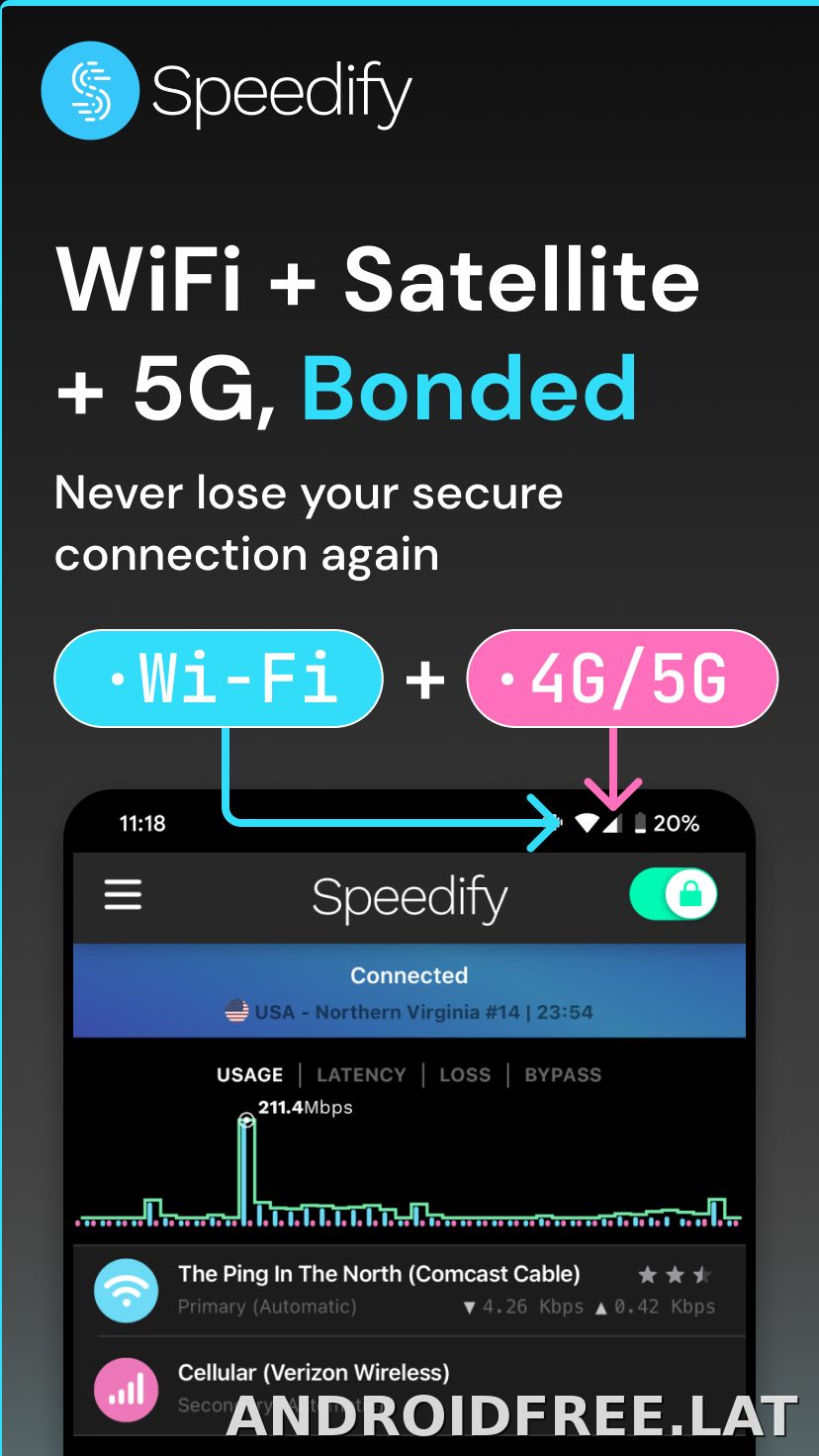 Speedify скриншот 1